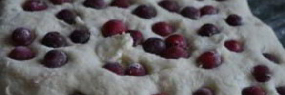 лимонные пирожные с клюквой