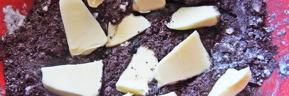 овсяные пирожные с шоколадной прослойкой