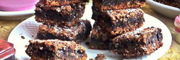 овсяные пирожные с шоколадной прослойкой