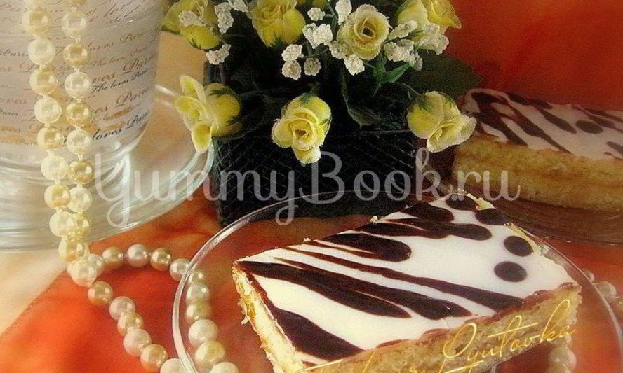 Рецепт песочного пирожного с глазурью