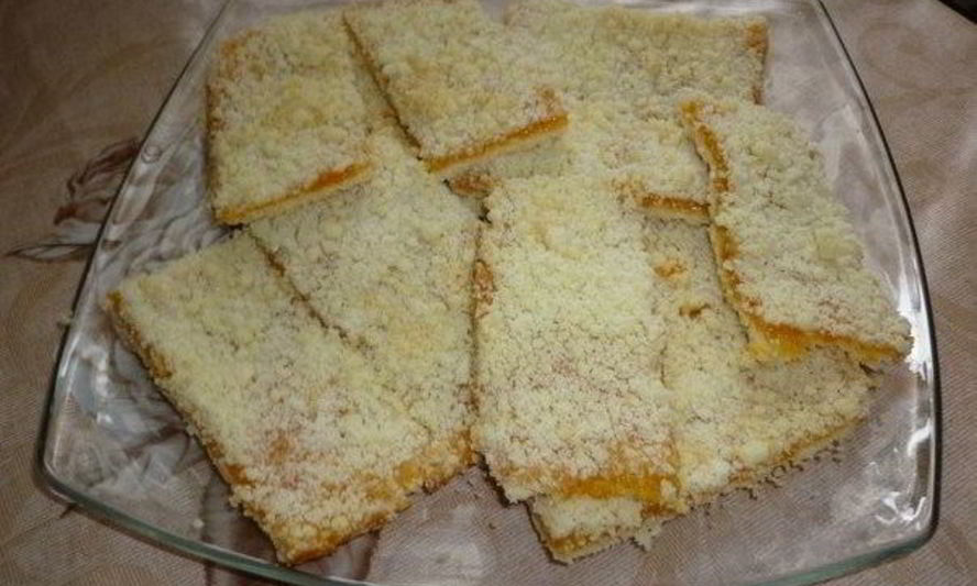 Рецепт песочного пирожного с конфитюром по-французски