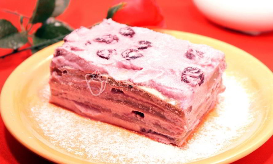 Рецепт пирожного с вишней