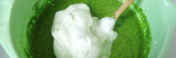 пирожное шпинат-малина