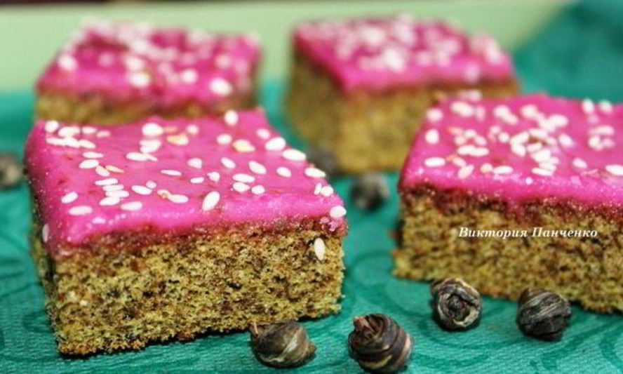 Рецепт пирожных из зеленого чая