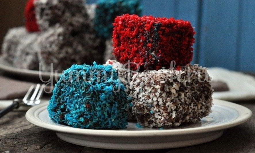 Рецепт пирожных ламингтон