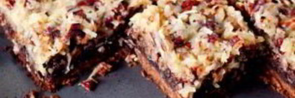 пирожные с орехами и кокосовой стружкой