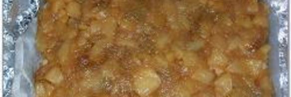 пирожные с ревенем и яблоками