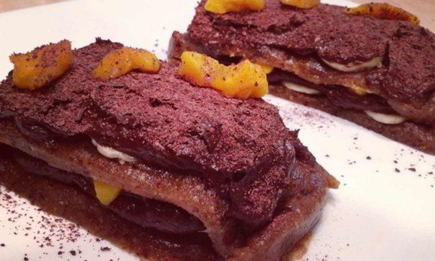 Рецепт шоколадного пирожного с кремом из авокадо