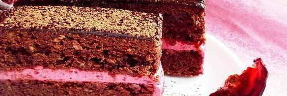 свекольно-шоколадные пирожные