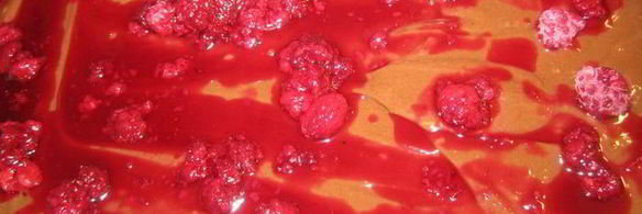 творожно-малиновый брауни