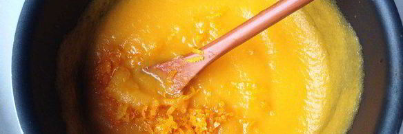 тыквенно-облепиховое пирожное