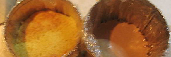 тыквенно-шоколадные пирожные