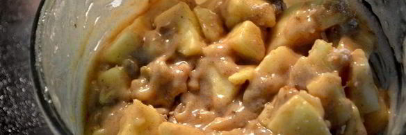 яблочный брауни