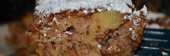 яблочный брауни