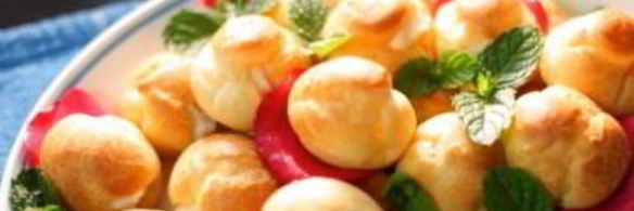 заварные пирожные с молочным кремом