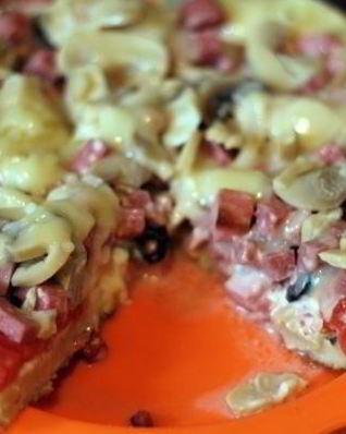 Быстрая пицца на сковороде