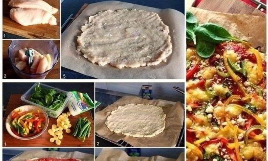 Рецепт куриного филе под овощами и сыром спортивная пицца