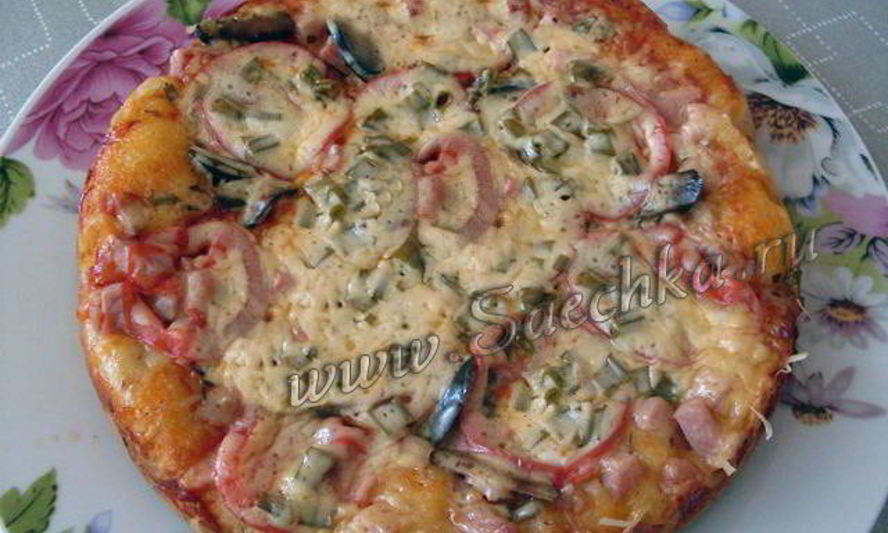 Рецепт наливной пиццы в мультиварке