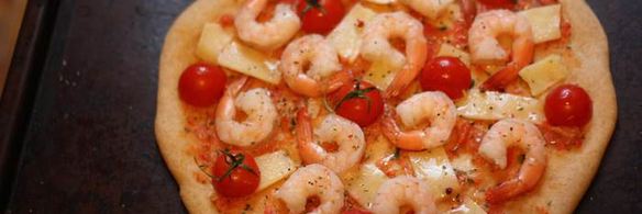 нежнейшая пицца с морепродуктами