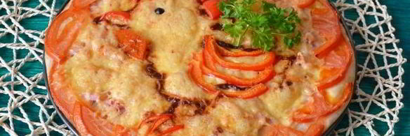 новогодняя пицца петушок