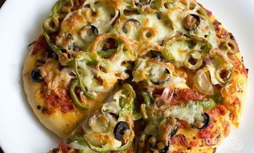 Рецепт овощной пиццы