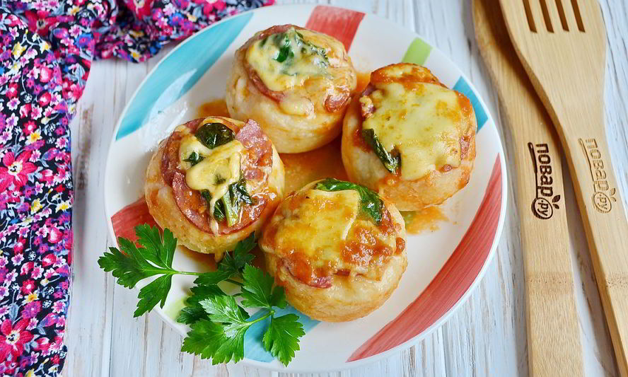 Рецепт перевернутой пиццы в стакане