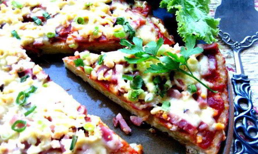 Рецепт пиццы без муки