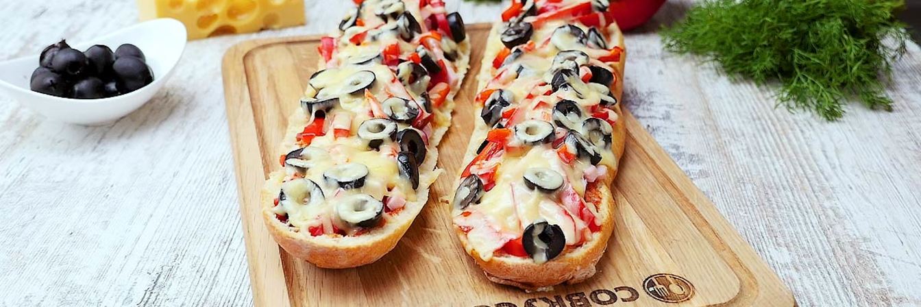 Пицца из багета