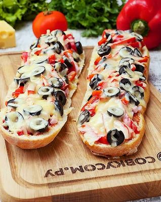 Пицца из багета