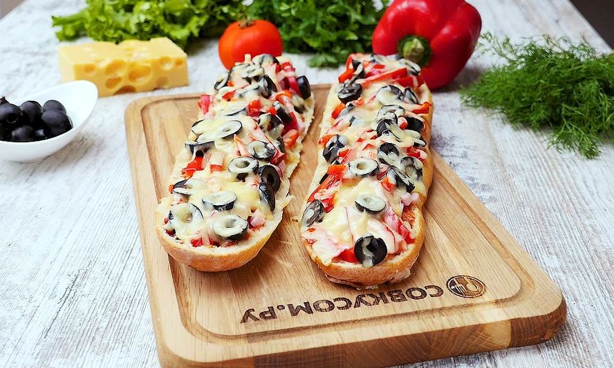 Рецепт пиццы из багета