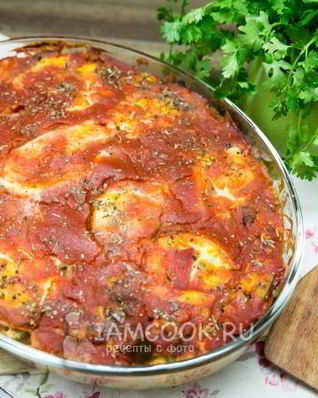 Пицца из баклажанов