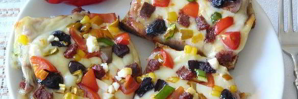 пицца из черствого хлеба