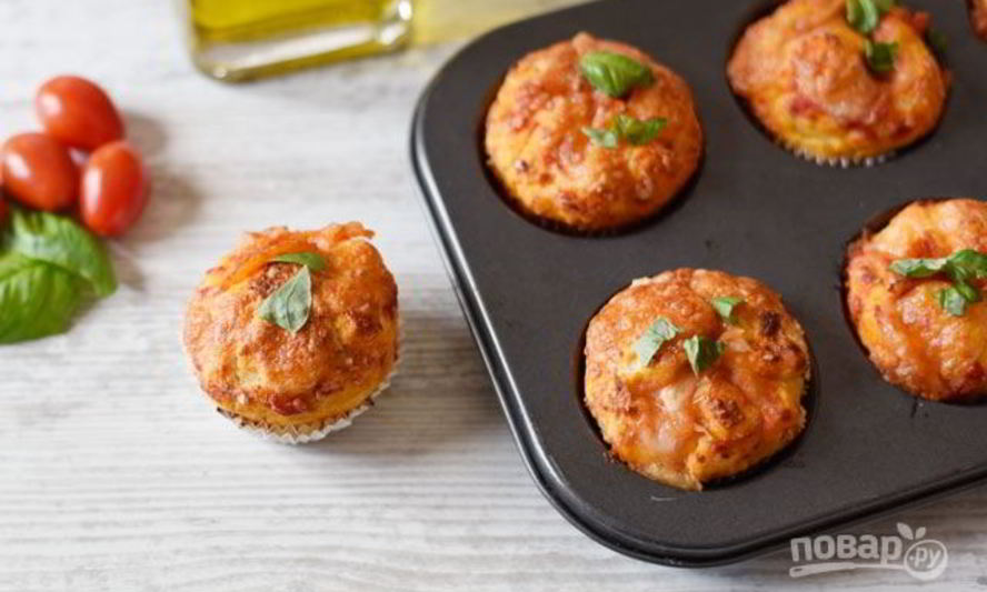 Рецепт пиццы-маффинов