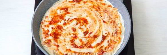 пицца минутка на сковороде