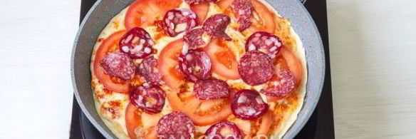 пицца минутка на сковороде