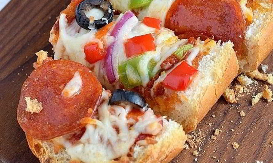 Рецепт пиццы на батоне в духовке