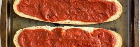 пицца на батоне в духовке