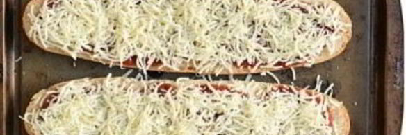 пицца на батоне в духовке