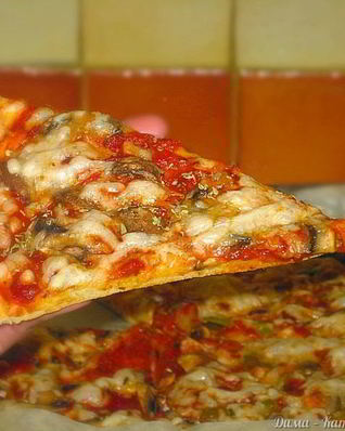 Пицца на бездрожжевом тесте