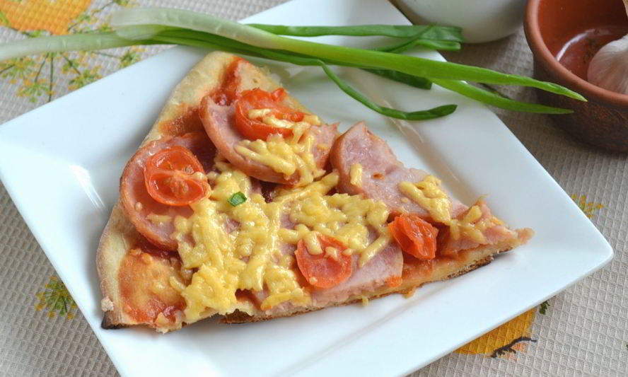 Рецепт пиццы на кефире без дрожжей