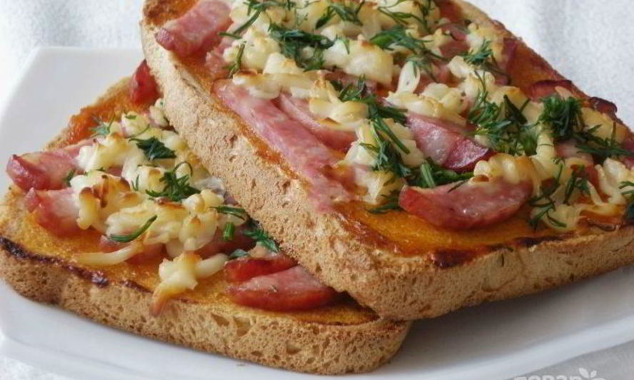 Рецепт пиццы на хлебе