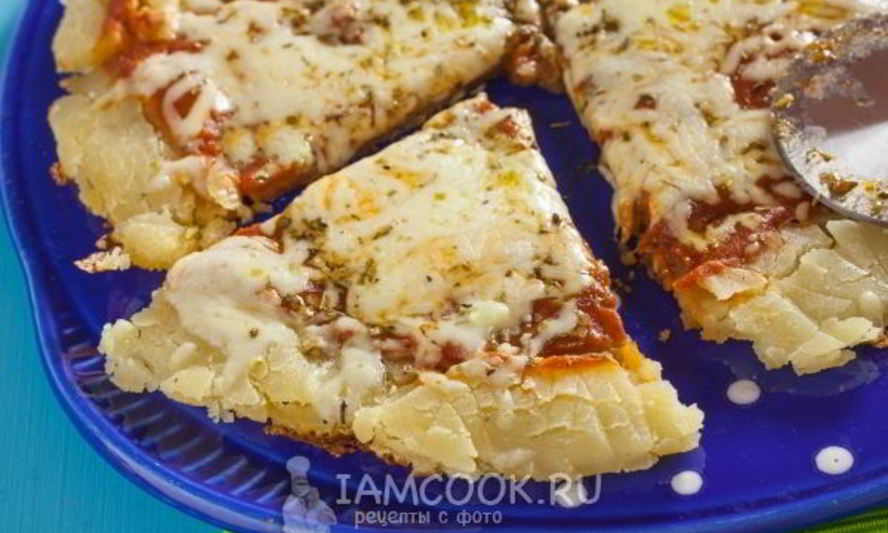 Рецепт пиццы на сковороде без муки