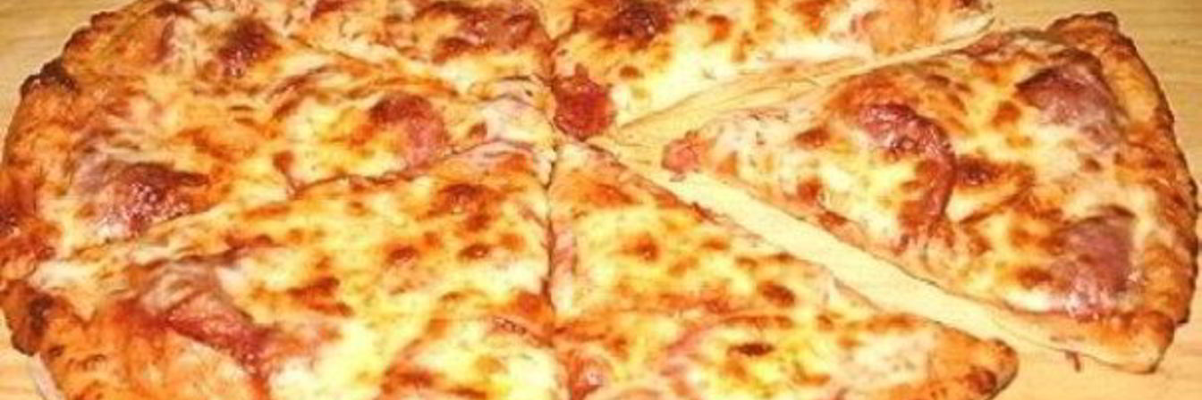 Пицца на сковороде на сметане