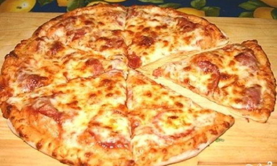 Рецепт пиццы на сковороде на сметане