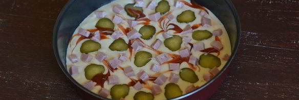 пицца на жидком тесте