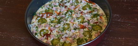 пицца на жидком тесте