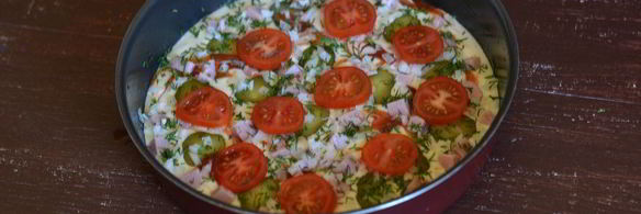 пицца на жидком тесте