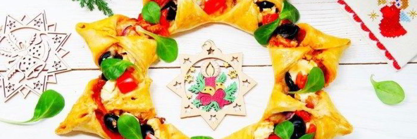 Пицца Рождественский венок