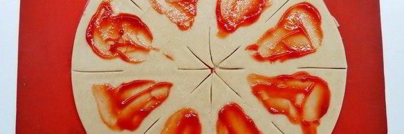 пицца рождественский венок