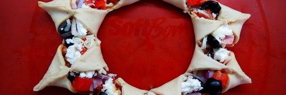 пицца рождественский венок